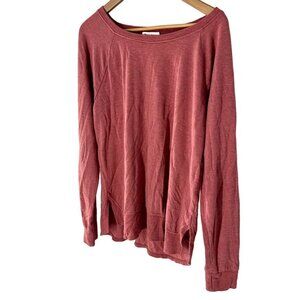 Thread for Thought Boat Neck Thumb Hole Light Sweatshirt Size Large